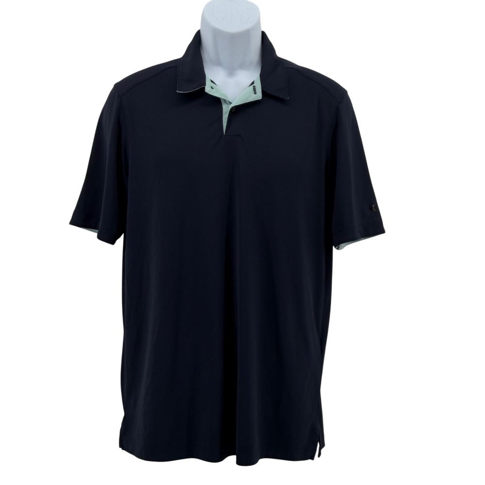 Oakley Men's Navy Blue Performance Golf Polo Shirt Size Medium